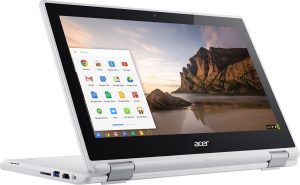 Acer R 11 Touchscreen Chromebook (2018 New), Intel Celeron N3060 1.6GHz, 4GB RAM, 16GB eMMC flash, Bluetooth, HD Webcam, HDMI, USB 3.0, Chrome OS – White