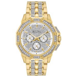 Bulova Men’s Swarovski Crystal Watch