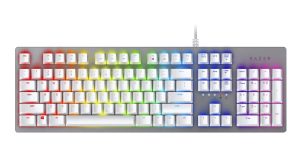 Razer Huntsman Gaming Keyboard: Opto-Mechanical Key Switches – Mercury White