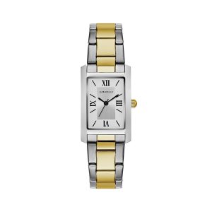 Caravelle Women’s Quartz Watch with Stainless-Steel Strap, Two Tone, 16 (Model: 45L167)