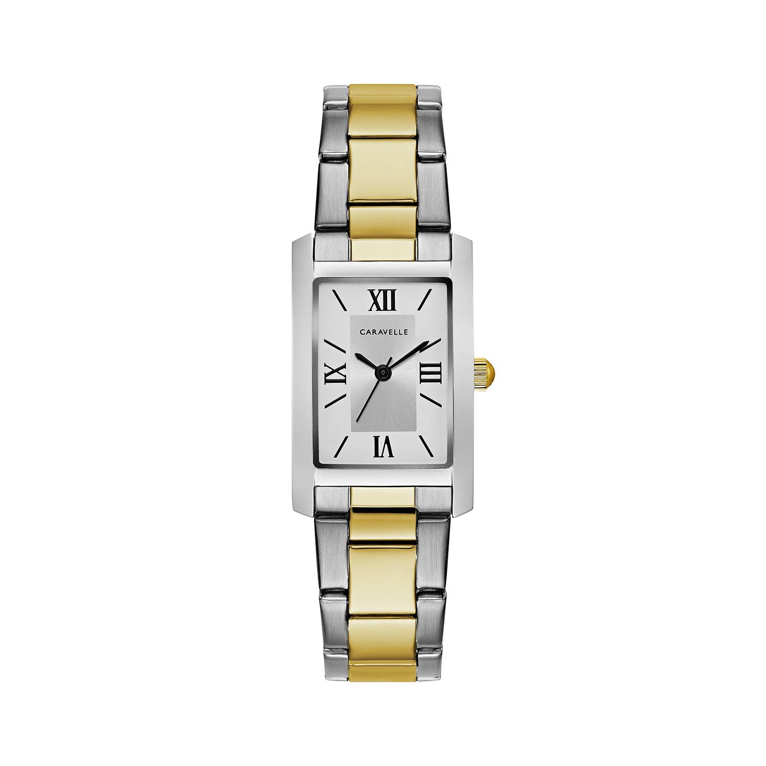 Caravelle Women’s Quartz Watch with Stainless-Steel Strap, Two Tone, 16 (Model: 45L167)