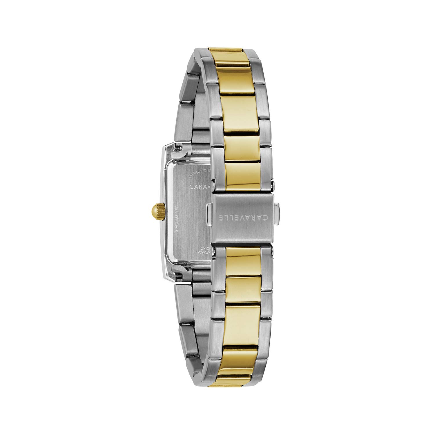 Caravelle Women’s Quartz Watch with Stainless-Steel Strap, Two Tone, 16 (Model: 45L167)