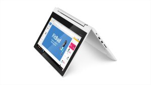 Lenovo Chromebook C330 2-in-1 Convertible Laptop, 64 GB eMMC, Chrome OS, Blizzard White