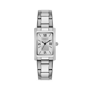 Caravelle Women’s Quartz Watch with Stainless-Steel Strap, Silver, 16 (Model: 43L203)