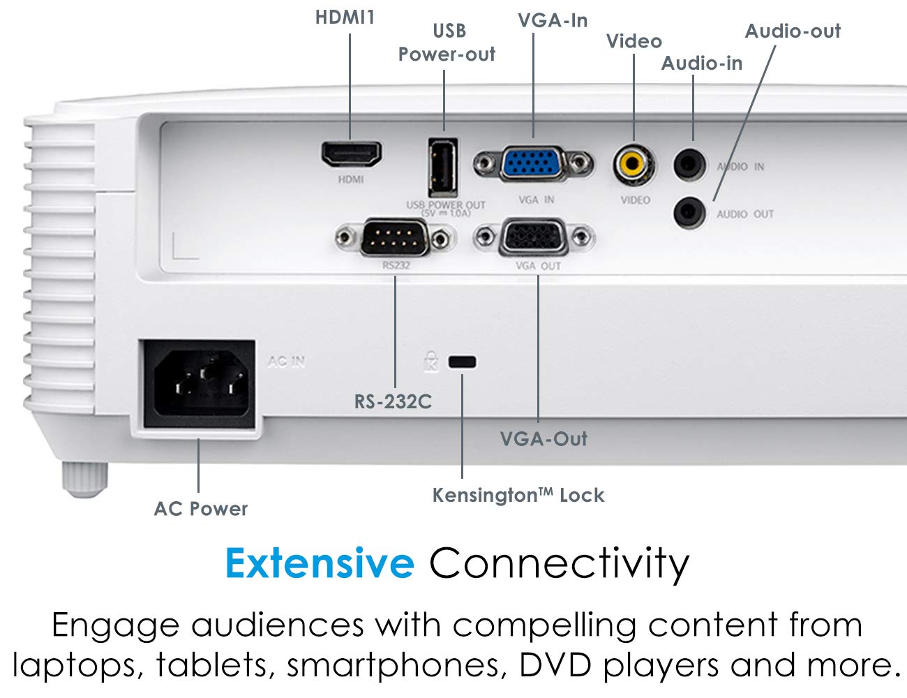 Optoma X343 XGA DLP Professional Projector | Bright 3600 Lumens
