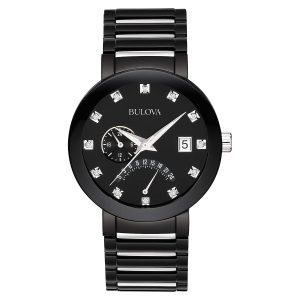 Bulova Men’s 40mm Modern Diamond Accent IP Stainless Steel Watch
