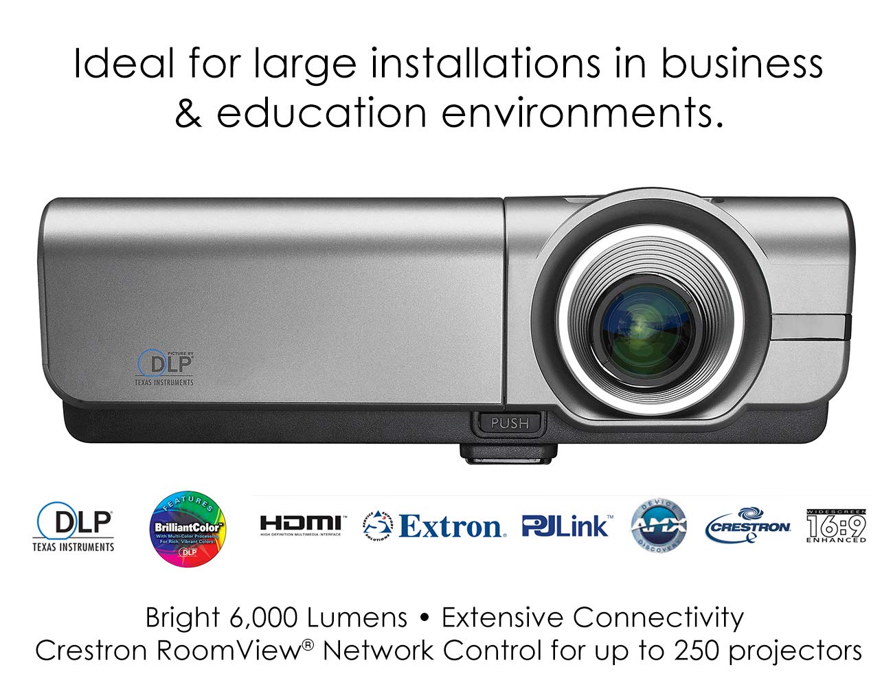 Optoma X600 XGA Projector for Business with High Brightness 6,000 Lumens