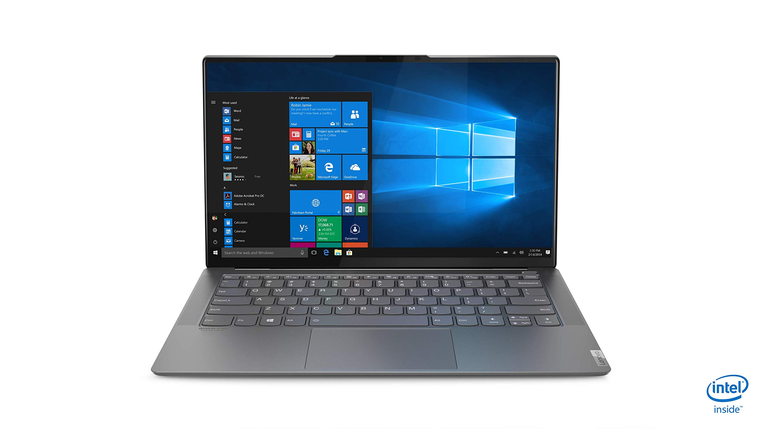 Lenovo Ideapad S940 Notebook, 14-Inch FHD IPS Display, Intel Core i7-8565U Processor, 8GB DDR4 OnBoard RAM, 256GB NVMe SSD, Iron Grey