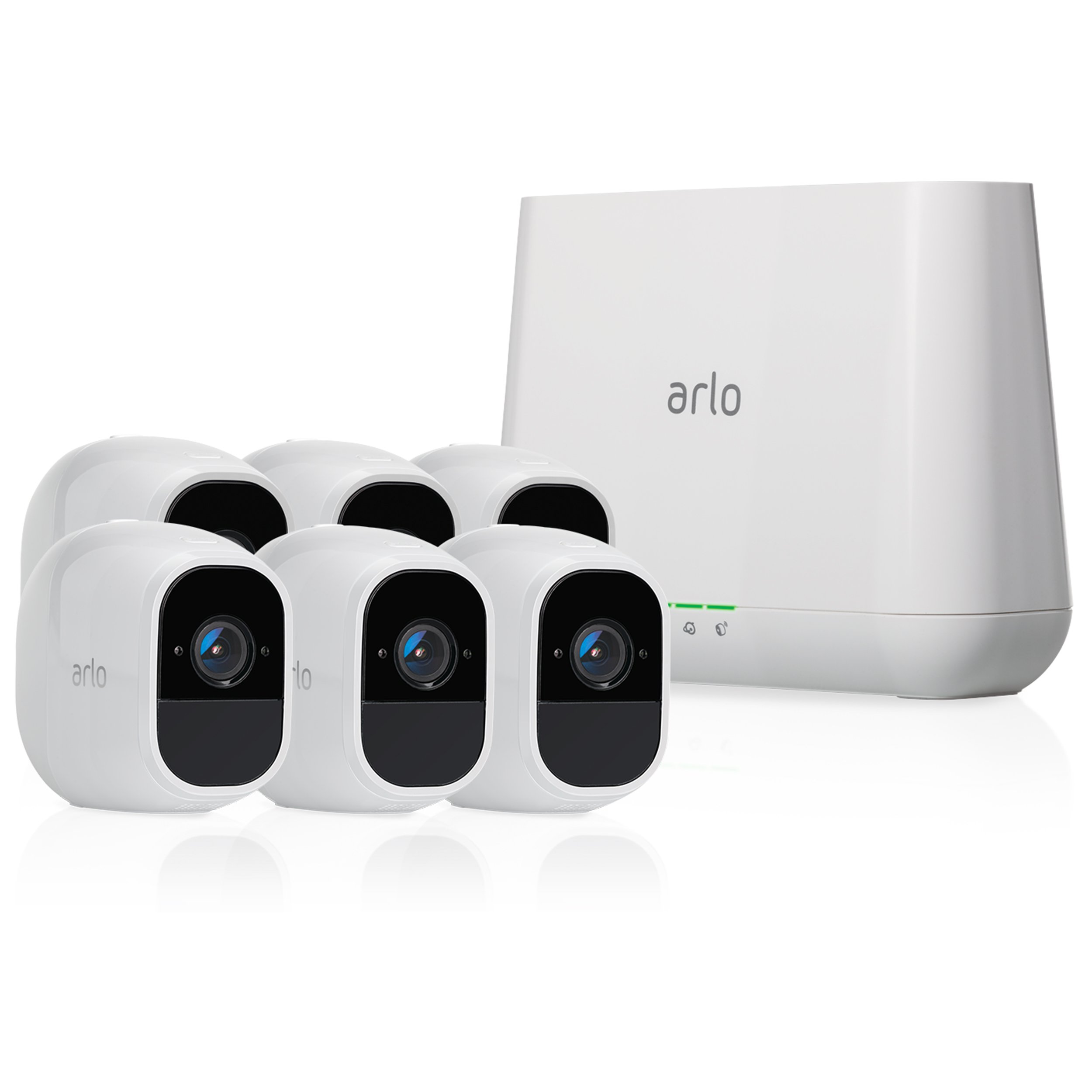 Arlo Pro 2 – Wireless Home Security Camera System with Siren | Rechargeable, Night vision, Indoor/Outdoor, 1080p, 2-Way Audio, Wall Mount | 6 camera kit