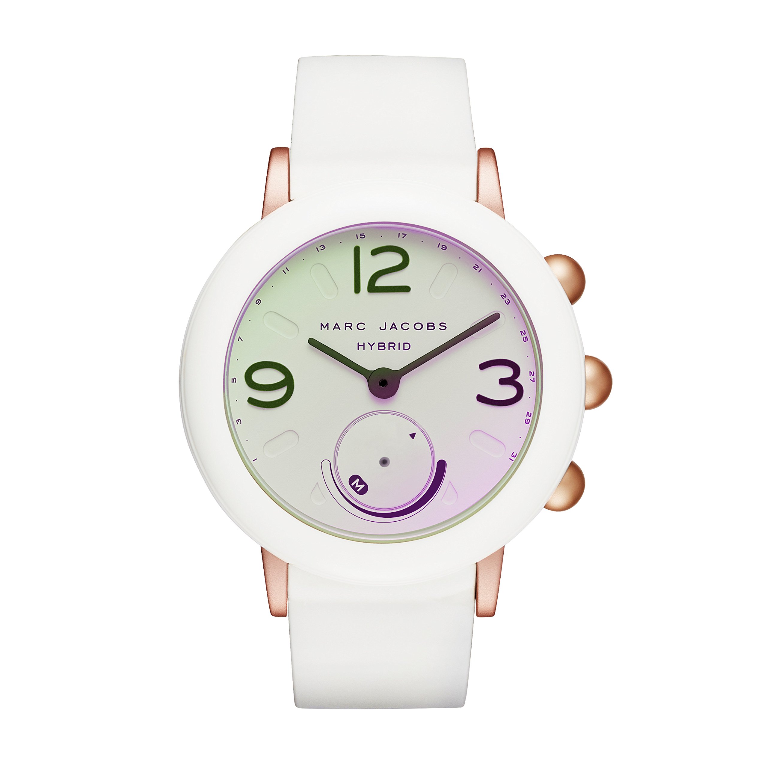 Marc Jacobs Women’s Riley Hybrid Smartwatch on Sport Silicone Strap
