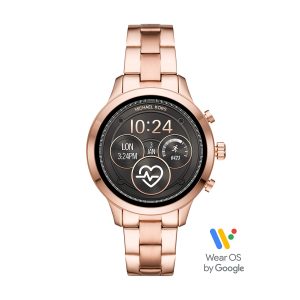 Michael Kors Women’s Access Runway Stainless Steel Plated touchscreen Watch Strap, RoseGoldTone