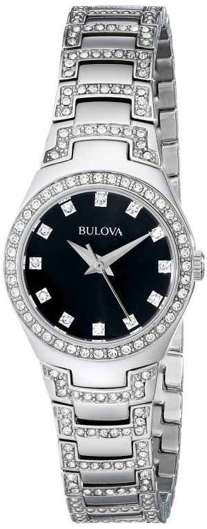 Bulova Women’s 96L170 Crystal Bracelet Watch