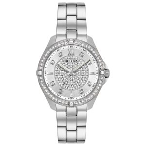 Bulova Women’s 96L236 Analog Display Quartz Silver Watch