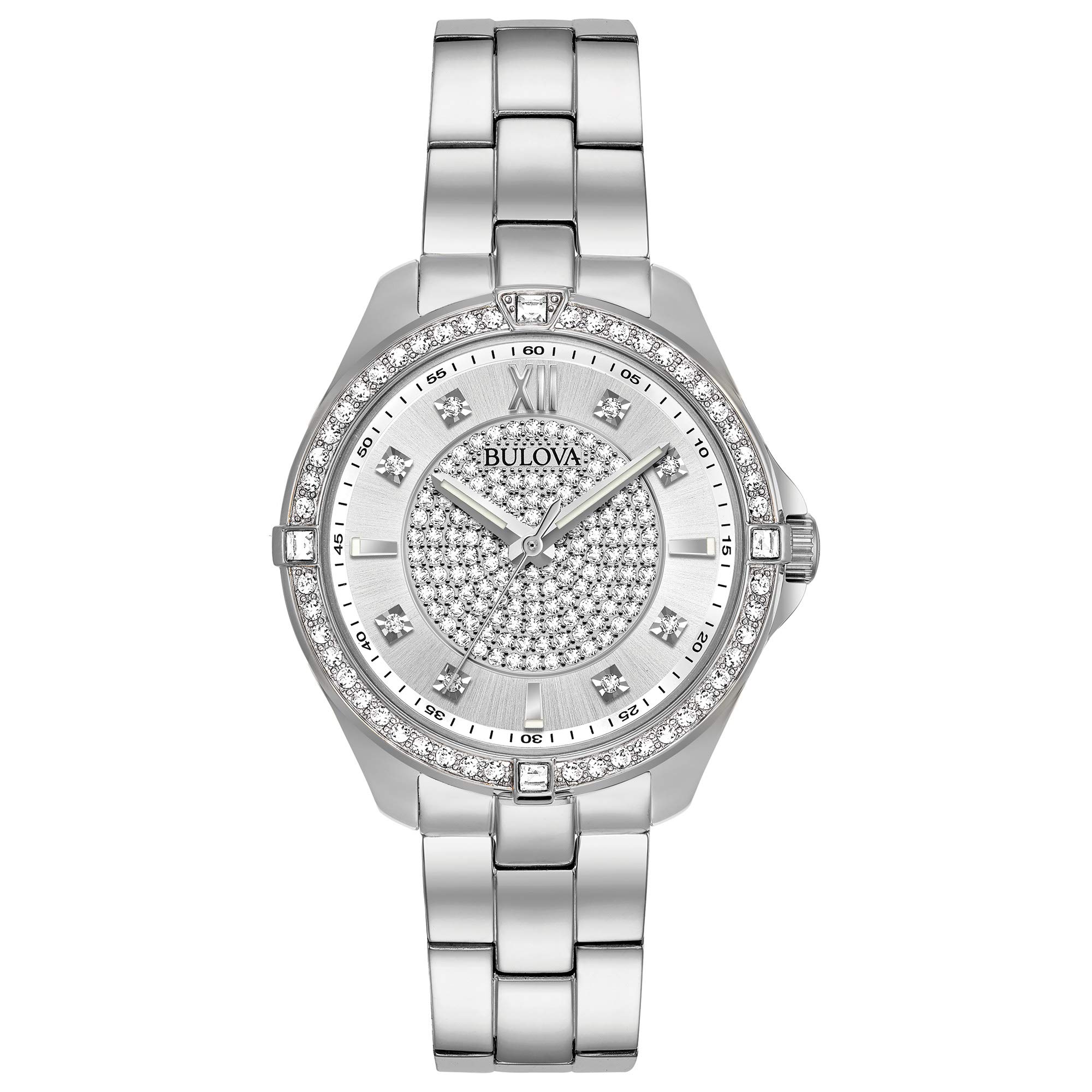 Bulova Women’s 96L236 Analog Display Quartz Silver Watch