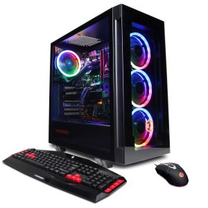 CYBERPOWERPC Gamer Supreme Liquid Cool Gaming PC Desktop – Black