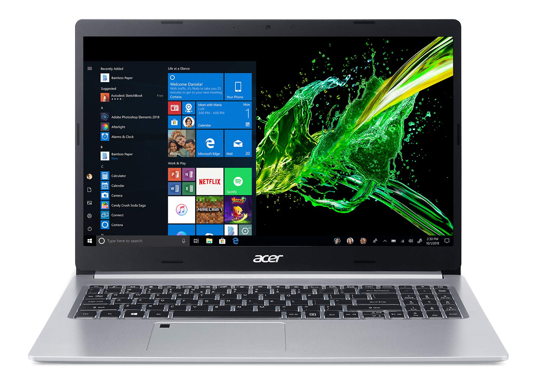 Acer Aspire 5 Slim Laptop, 15.6 Inch, 8th Gen Intel Core i5-8265U, 8GB DDR4, 256GB PCIe NVMe SSD
