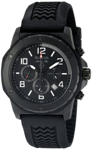 Bulova Men’s 44mm Marine Star Silicone Chronograph Watch