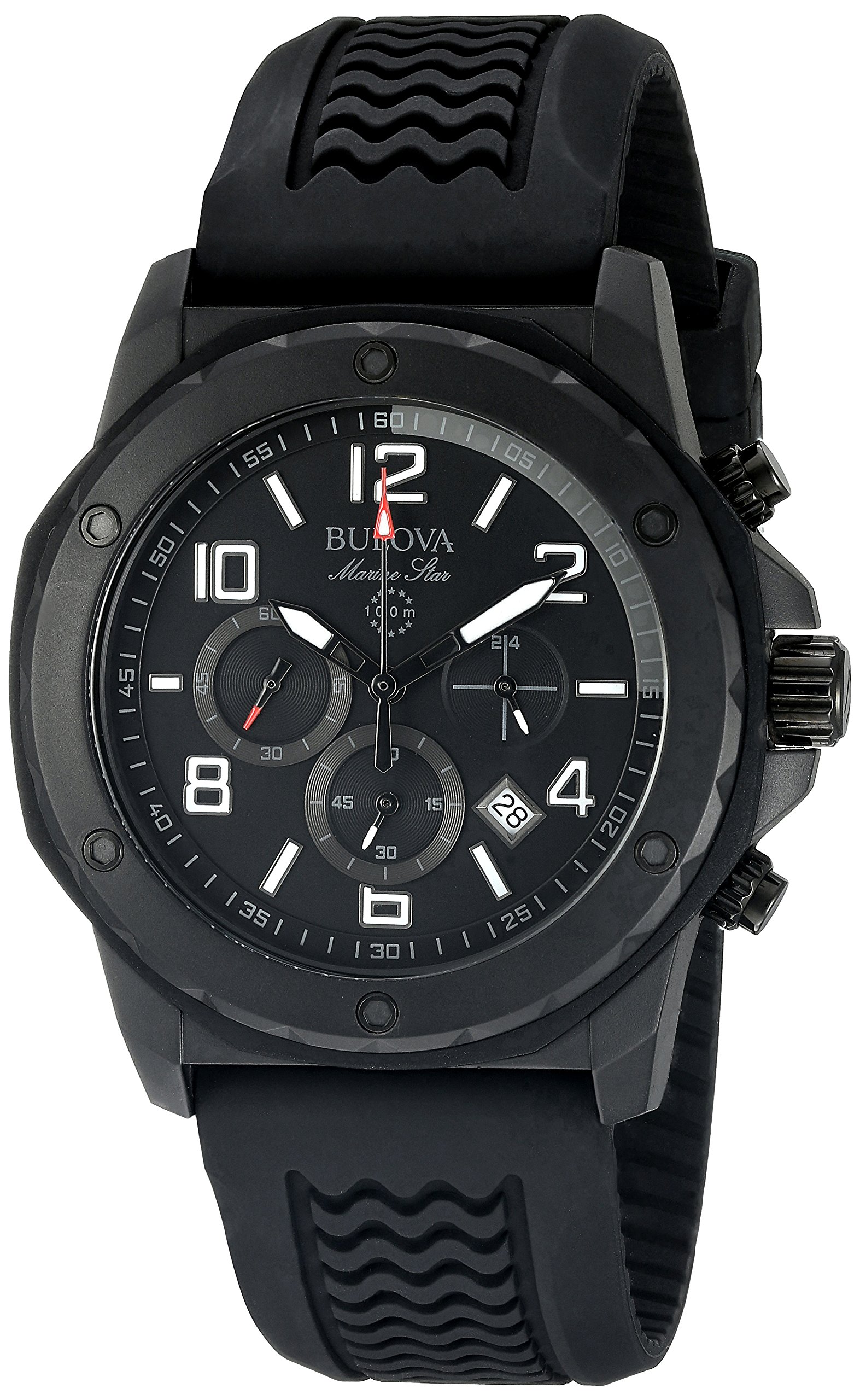 Bulova Men’s 44mm Marine Star Silicone Chronograph Watch