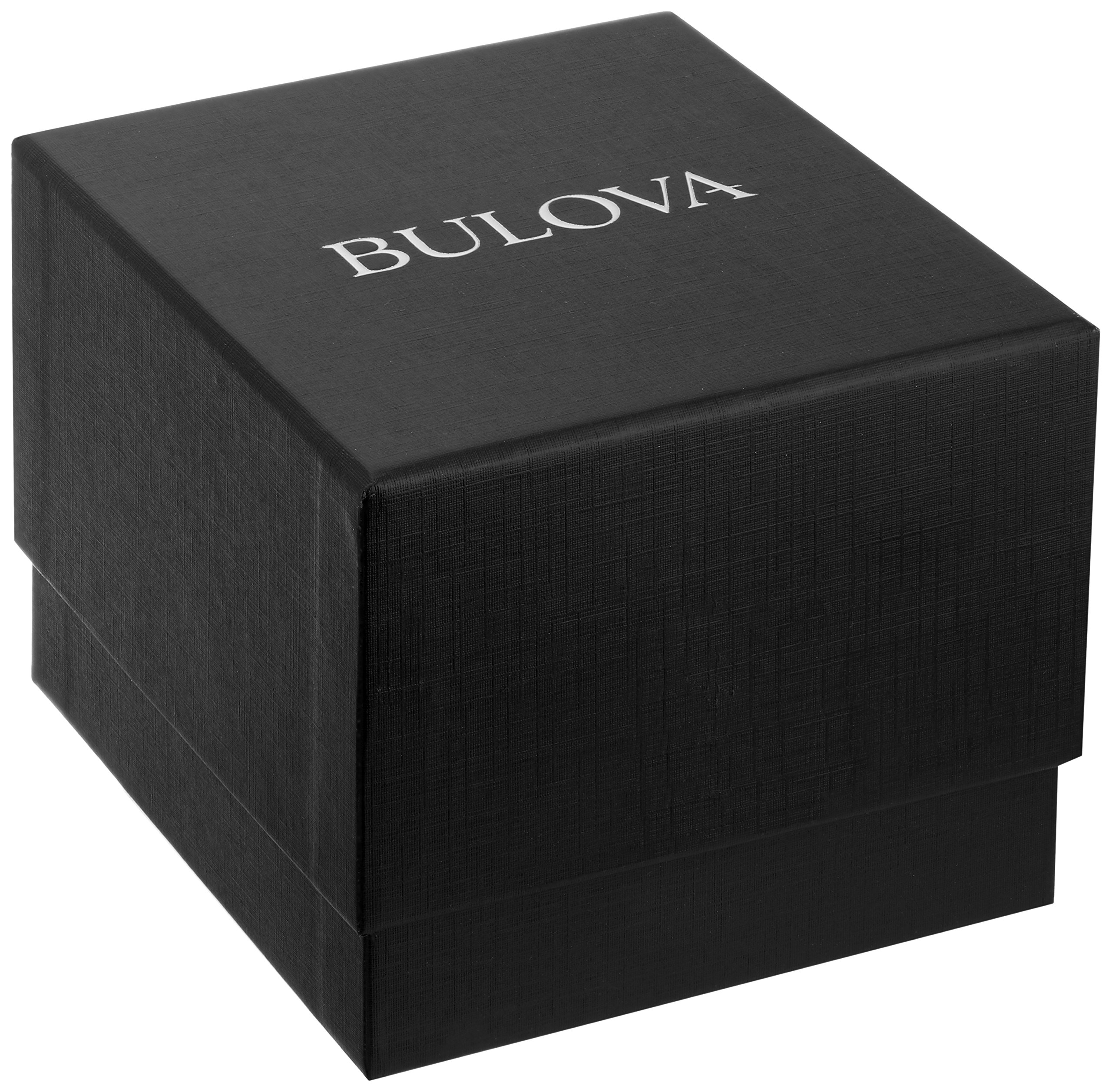 Bulova Men’s Quartz Stainless Steel Dress Watch, Color:Two Tone (Model: 98D129)