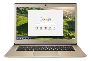 Acer Chromebook 14, Aluminum, 14-inch Full HD, Intel Celeron N3160, 4GB LPDDR3, 32GB, Chrome, Gold