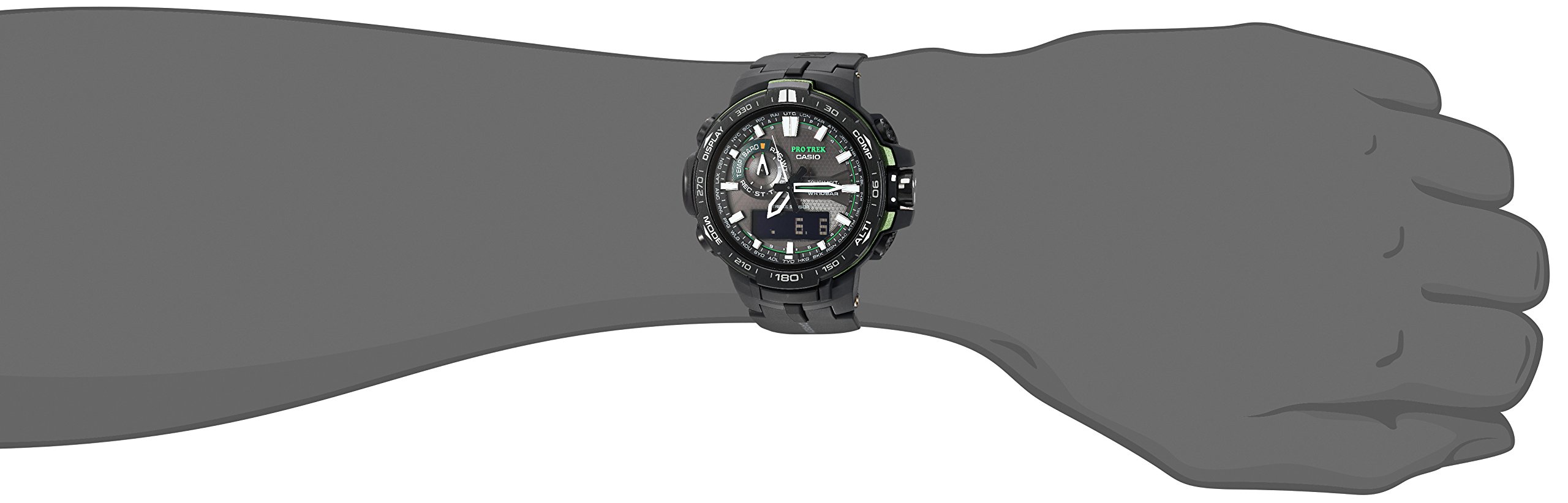 Casio Men’s Pro Trek Solar Powered Black Analog-Digital Sport Watch (Model: PRW-6000Y-1ACR)