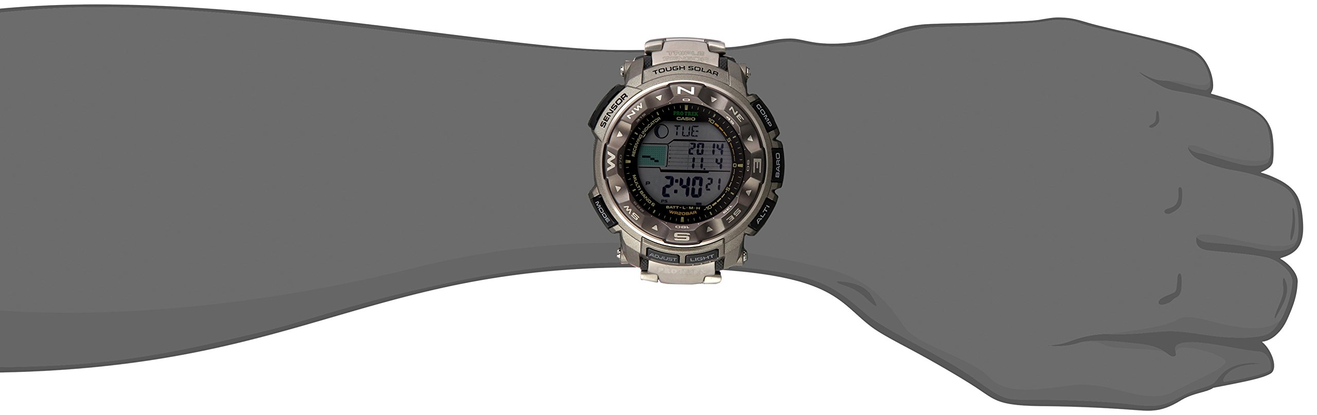 Casio Men’s Pro Trek PRW2500T Tough Solar Digital Sport Watch
