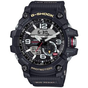 Casio G-Shock Mudmaster Twin Sensor Mens’ Sports Watch (Black)
