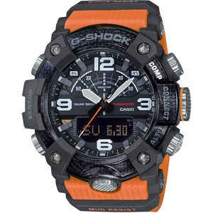 Casio Mudmaster Men’s Watch Orange 55.4mm Carbon/Resin (Model: GGB100-1A9)