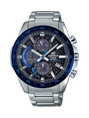 Casio Men’s Edifice Quartz Watch with Stainless-Steel Strap, Silver, 22 (Model: EQS-900DB-2AVCR)