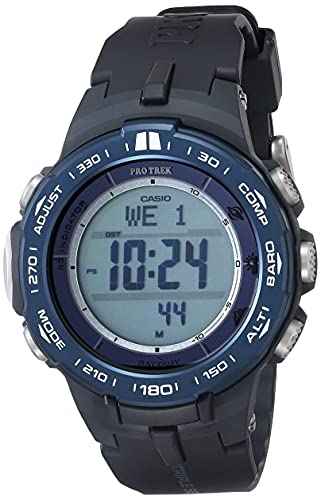 Casio Men’s Pro Trek Stainless Steel Quartz Watch with Resin Strap, Black, 23 (Model: PRW-3100YB-1CR)
