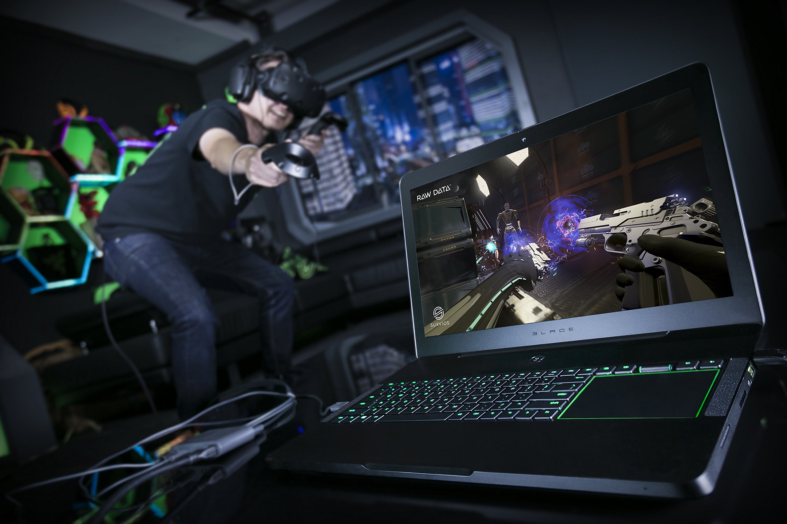 Razer Blade Pro 17: Gaming Laptop – 120Hz Full HD IPS Display – Intel Quad-Core i7-7700HQ – NVIDIA GeForce GTX 1060 – DDR4 16GB RAM (2400MHz) – 256GB NVMe SSD + 2TB HDD – Windows 10