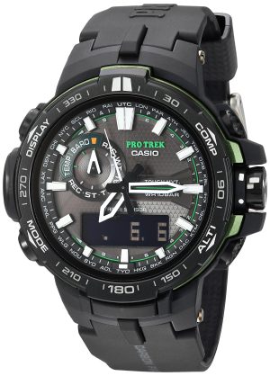 Casio Men’s Pro Trek Solar Powered Black Analog-Digital Sport Watch (Model: PRW-6000Y-1ACR)