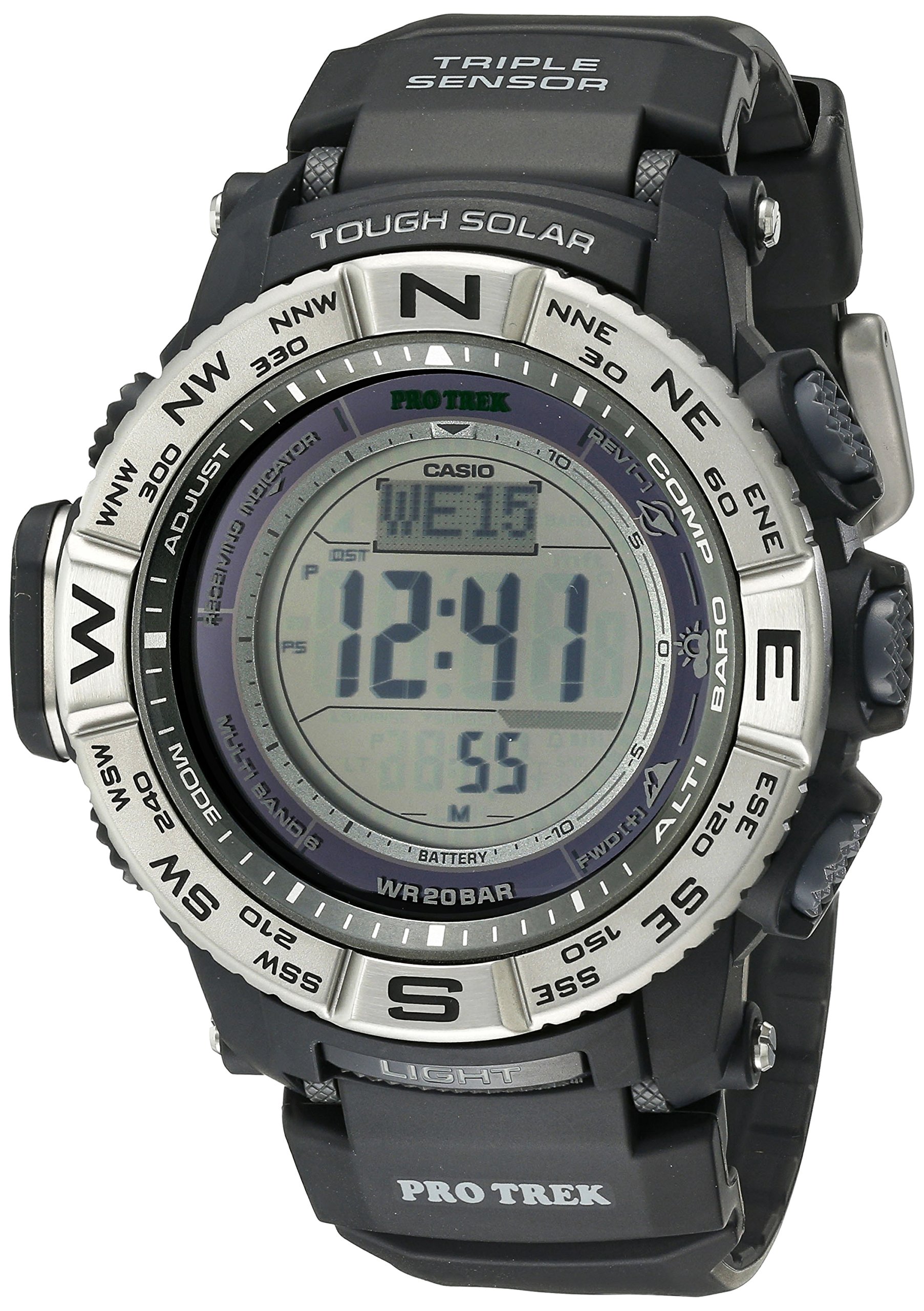 Casio Men’s Pro Trek PRW3500 Solar Powered Atomic Digital Watch