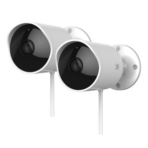 YI Outdoor Security Camera 2pc, 1080P 2.4G Wi-Fi IP Waterproof Night Vision Surveillance System