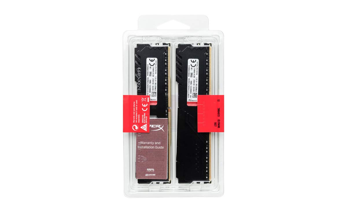 HyperX Fury 32GB 2666MHz DDR4 CL16 DIMM (Kit of 2) Black XMP Desktop Memory HX426C16FB3K2/32