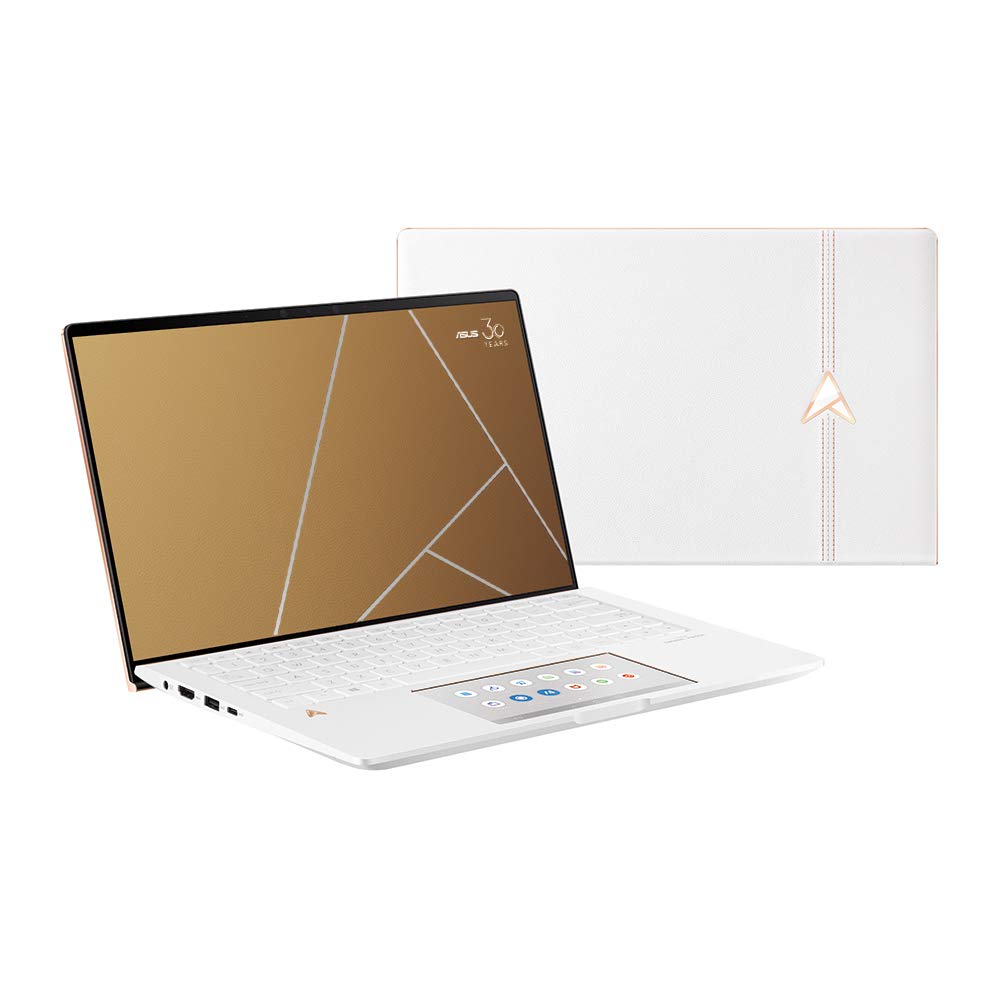ASUS Limited Edition Anniversary ZenBook UX334FL 13.3 Inch Full HD Laptop – (White Leather) (Intel i7-8565U, 1 TB PCI-e SSD, NVIDIA MX250 Graphics, 16 GB RAM, Windows 10)