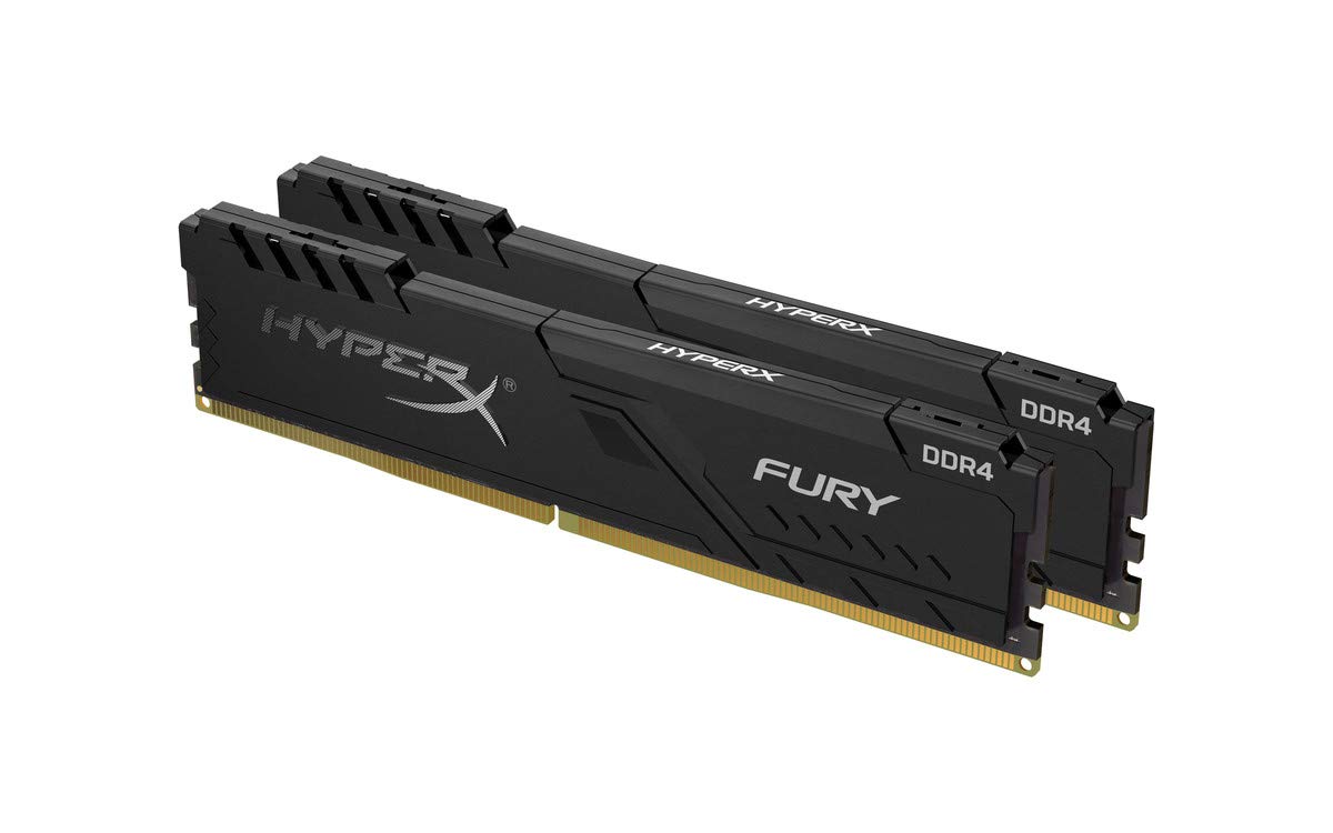 HyperX Fury 32GB 2666MHz DDR4 CL16 DIMM (Kit of 2) Black XMP Desktop Memory HX426C16FB3K2/32