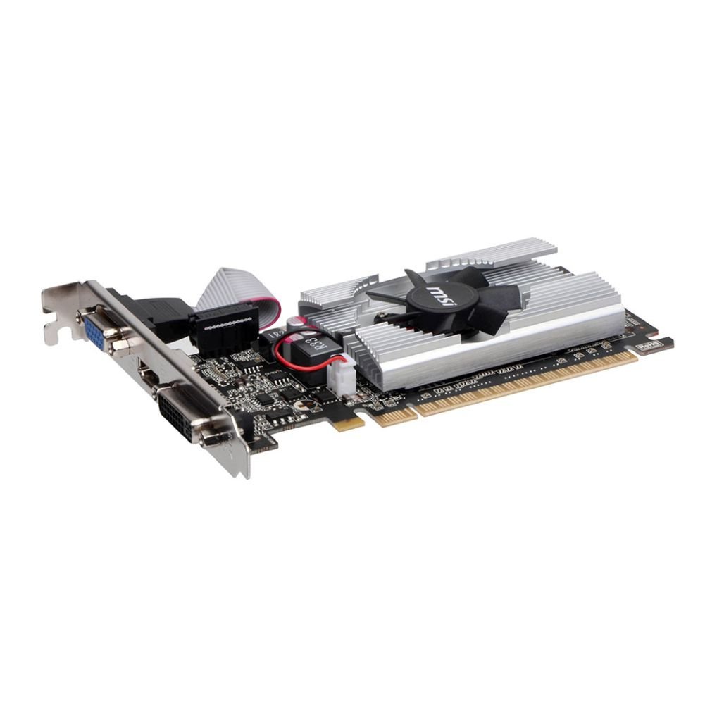 MSI N210-MD1G/D3 GeForce 210 Graphic Card – 589 MHz Core – 1 GB GDDR3 SDRAM – PCI Express 2.0 x16 – Half-height – 1000 MHz Memory Clock – 2560 x 1600 – DirectX 10.1, – HDMI – DVI – VGA LOW PROFILE