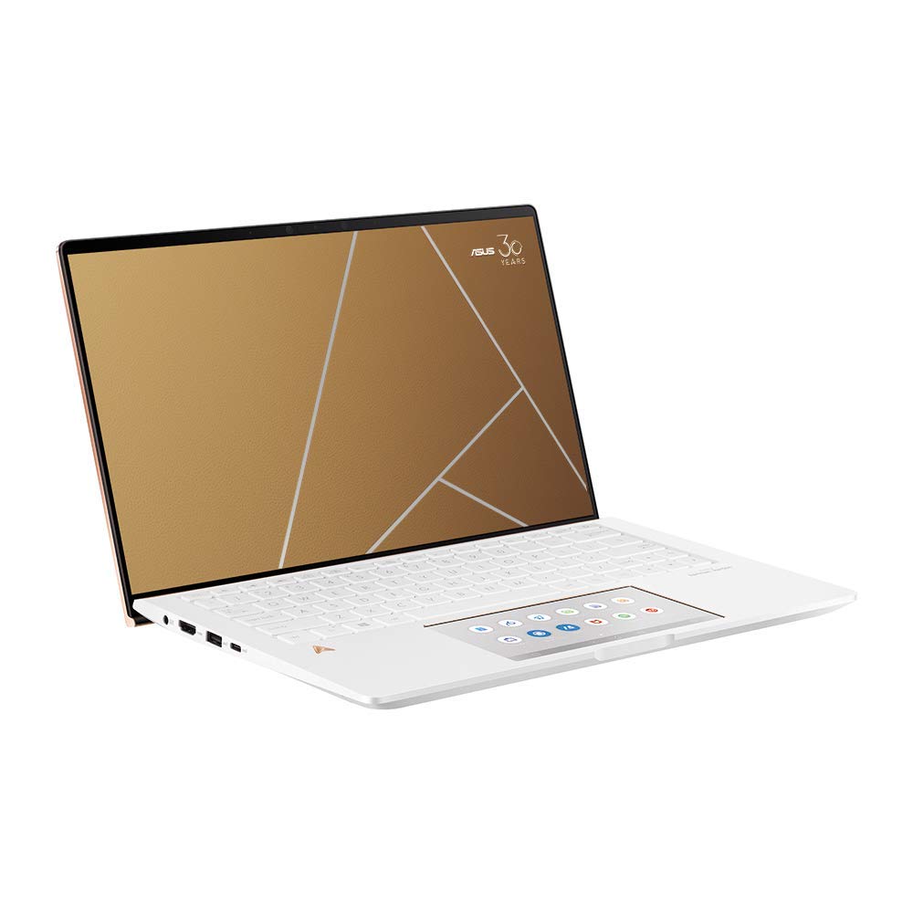 ASUS Limited Edition Anniversary ZenBook UX334FL 13.3 Inch Full HD Laptop – (White Leather) (Intel i7-8565U, 1 TB PCI-e SSD, NVIDIA MX250 Graphics, 16 GB RAM, Windows 10)
