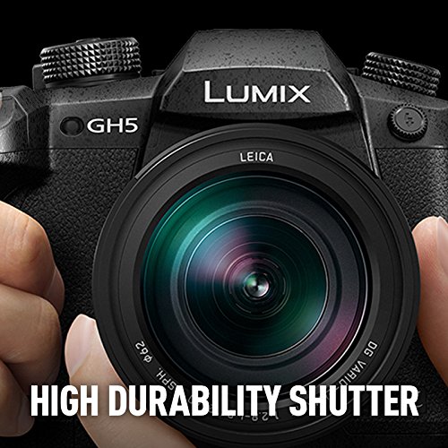 PANASONIC LUMIX GH5 4K Digital Camera, 20.3 Megapixel Mirrorless Camera with Digital Live MOS Sensor, 5-Axis Dual I.S. 2.0, 4K 4:2:2 10-Bit Video, Full-Size HDMI Out, 3.2-Inch LCD, DC-GH5 (Black)