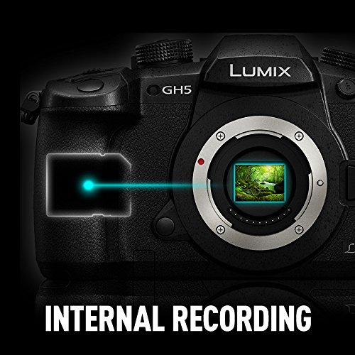 PANASONIC LUMIX GH5 4K Digital Camera, 20.3 Megapixel Mirrorless Camera with Digital Live MOS Sensor, 5-Axis Dual I.S. 2.0, 4K 4:2:2 10-Bit Video, Full-Size HDMI Out, 3.2-Inch LCD, DC-GH5 (Black)