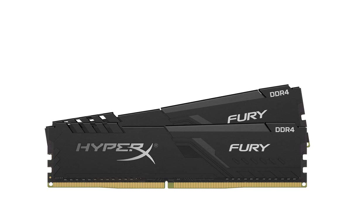 HyperX Fury 32GB 2666MHz DDR4 CL16 DIMM (Kit of 2)  Black XMP Desktop Memory HX426C16FB3K2/32
