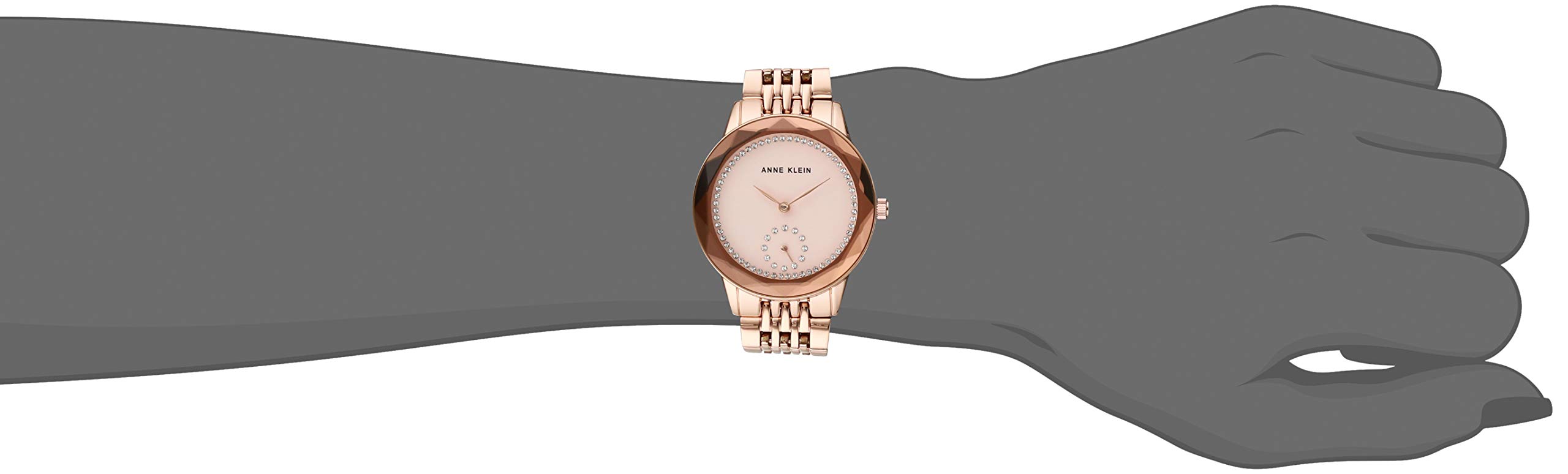 Anne Klein Women’s Swarovski Crystal Accented Bracelet Watch