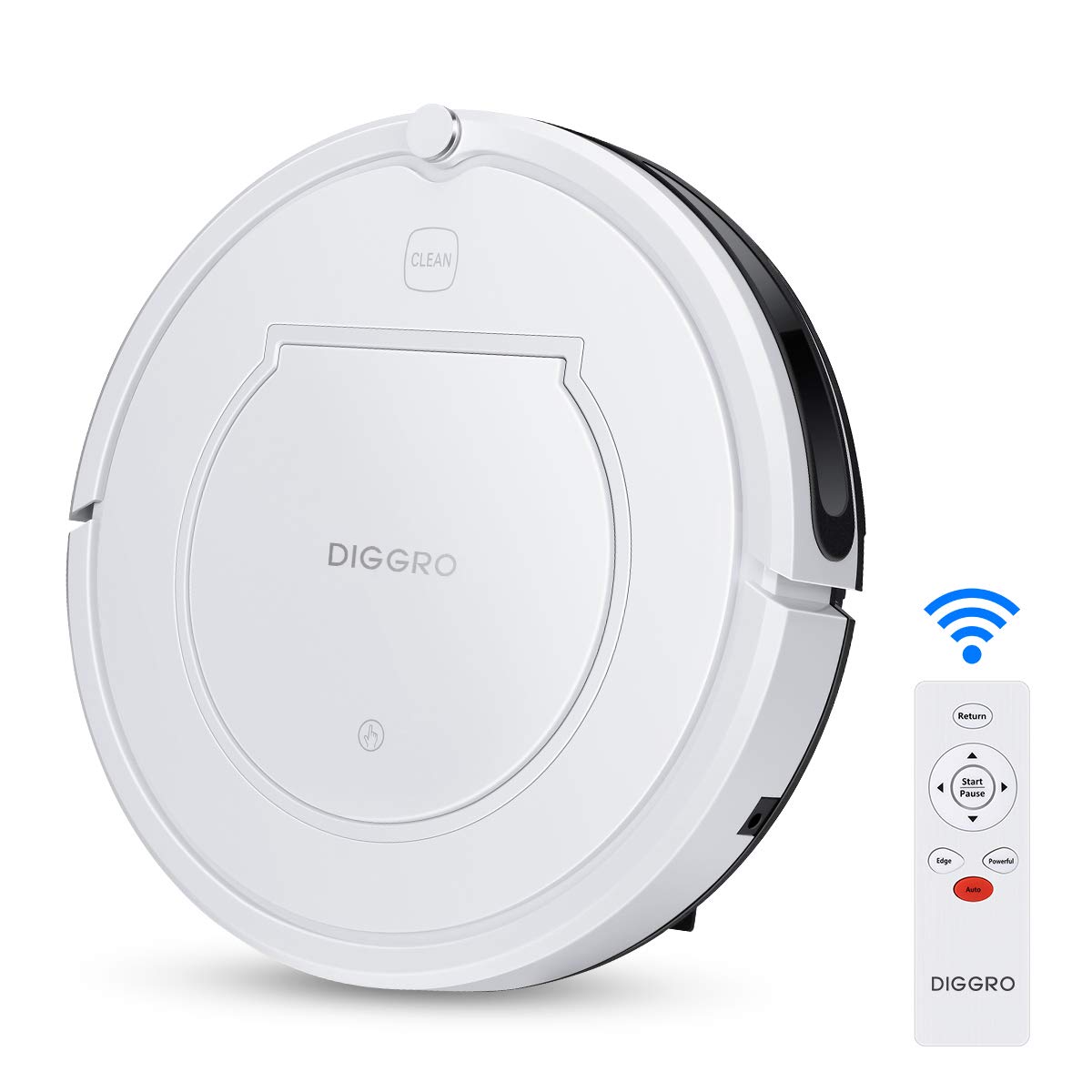 DIGGRO KK320- Robotic Cleaner with High Power Suction(4 Cleaning Mode, 900Pa, Automatic Recharging Robotic Cleaner Suitable for Pet Hair Hard Floor)