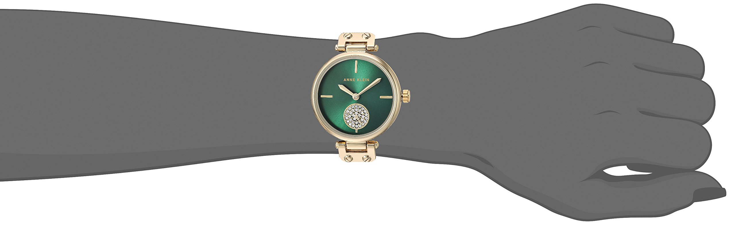 Anne Klein Women’s Swarovski Crystal Accented Mesh Bracelet Watch