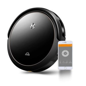 Robot Vacuum Cleaner,APP Control,Alexa Compatible,Intelligent Memory Mapping, Wi-Fi, Super-Thin, High Suction, Quiet, Self-Charging Robotic Vacuum Cleaners for Hardwood Floor Carpet Tile Pet Hair Care