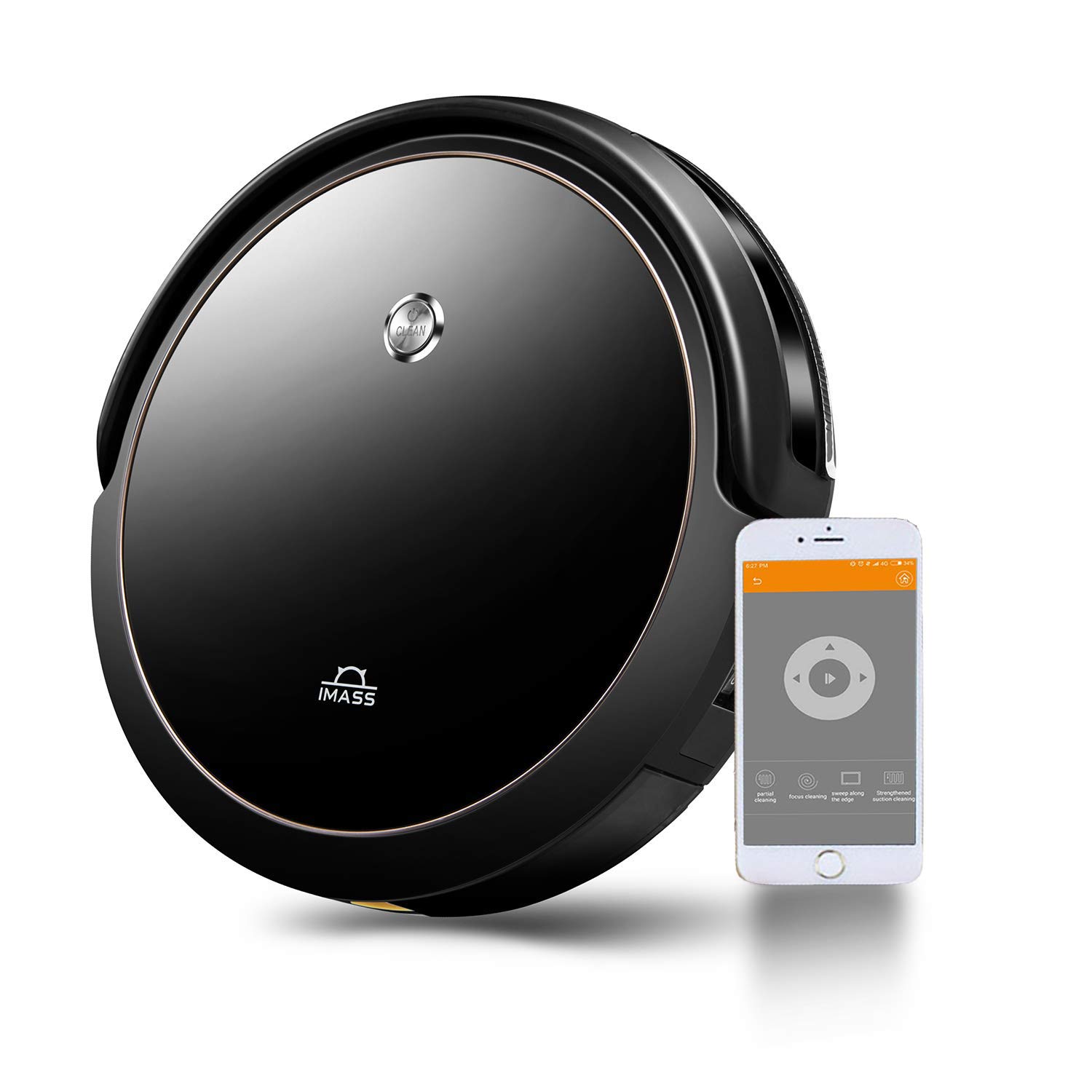 Robot Vacuum Cleaner,APP Control,Alexa Compatible,Intelligent Memory Mapping, Wi-Fi, Super-Thin, High Suction, Quiet, Self-Charging Robotic Vacuum Cleaners for Hardwood Floor Carpet Tile Pet Hair Care