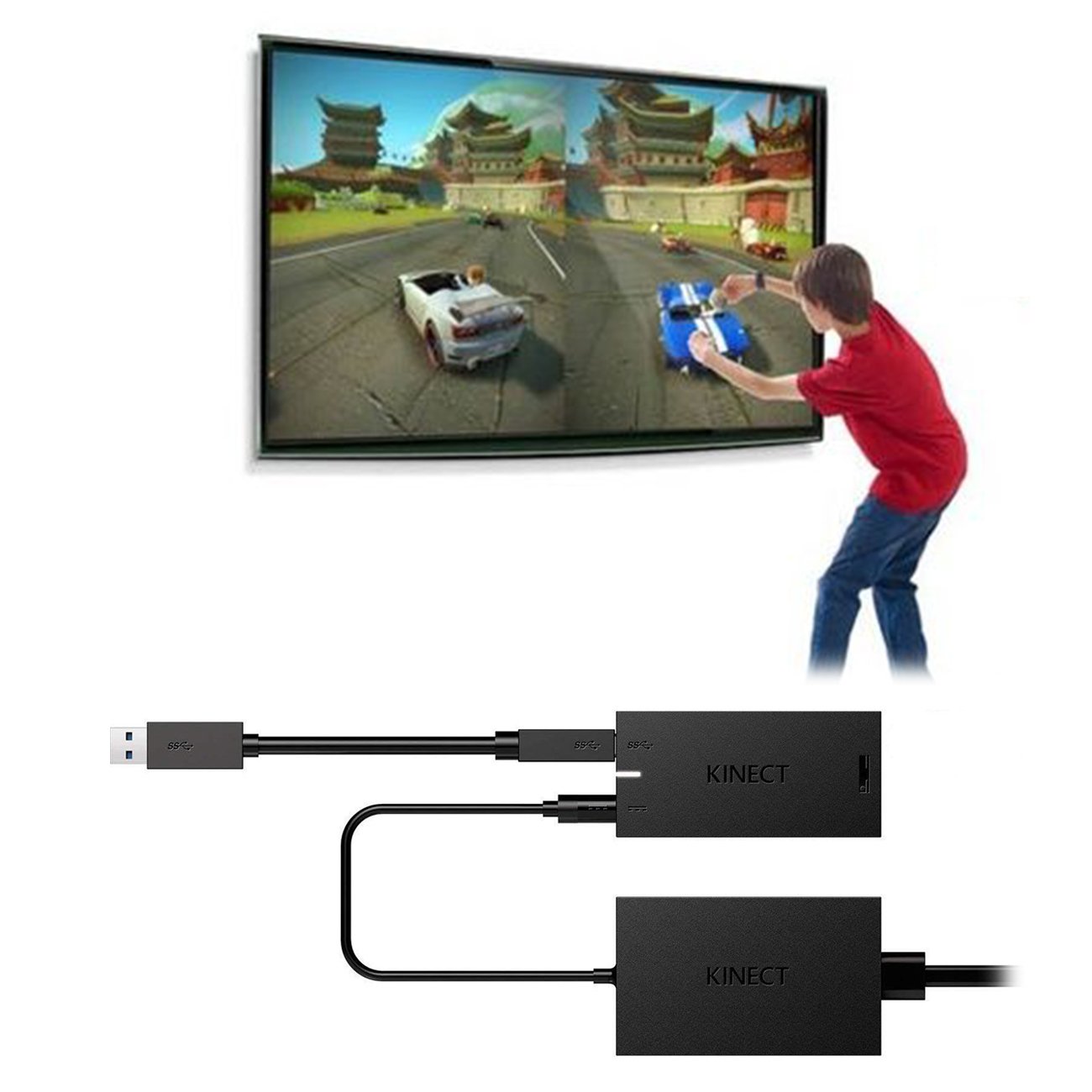 Xbox One Kinect Adapter, Windows 8 10 PC Adapter