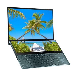 ASUS ZenBook Pro Duo UX581 Ultra HD 15.6 Inch 4K Dual-Touchscreen Laptop (Intel i9-9980HK Processor, NVIDIA RTX 2060 6 GB Graphics, 1 TB PCI-e SSD, 32 GB RAM, ScreenPad Plus, Windows 10)
