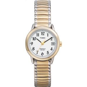 Timex Women’s T2H491 Easy Reader 25mm Two-Tone Stainless Steel Expansion Band Watch